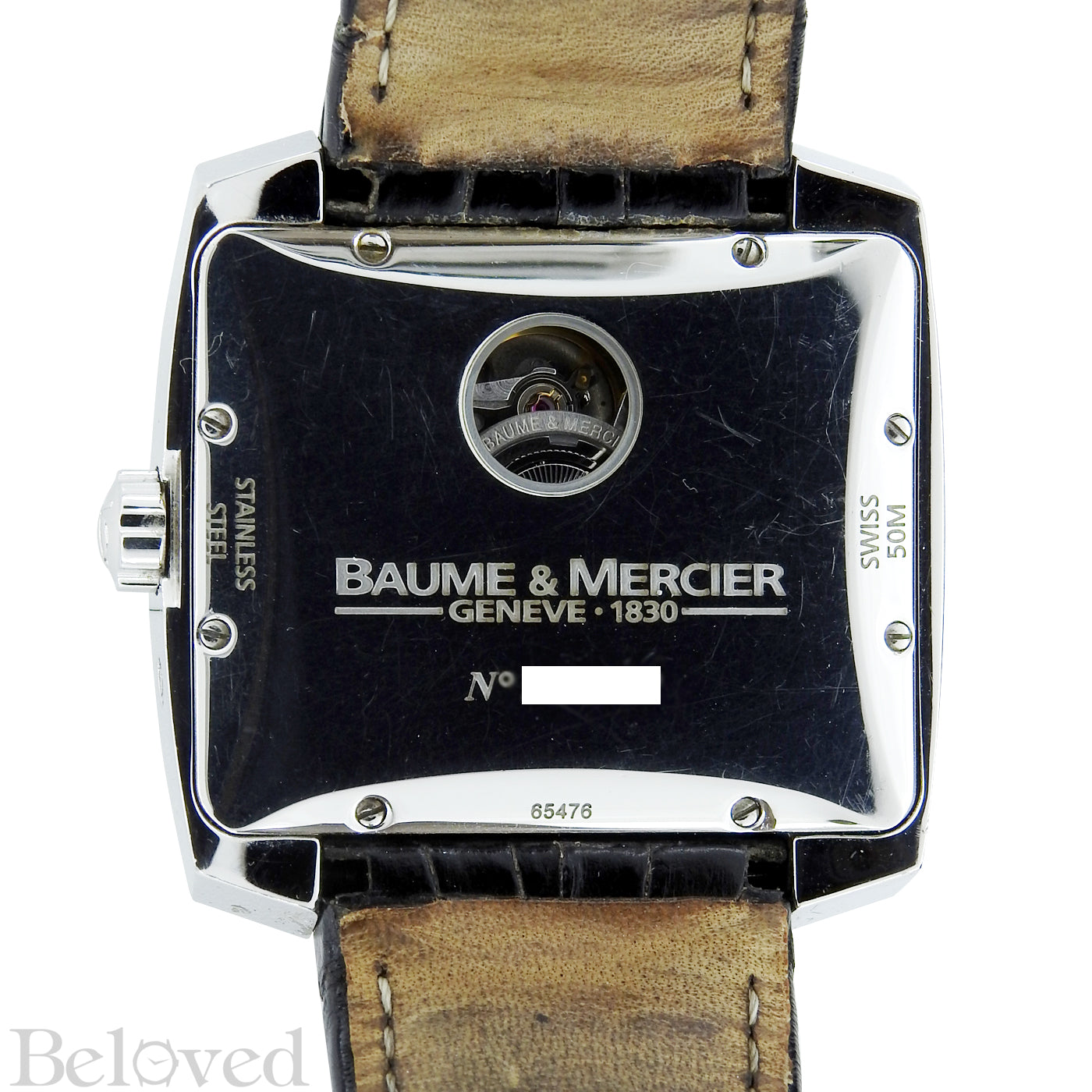 Baume & Mercier Hampton Spirit Moonphase Date-Day 8487 Caseback Image 3