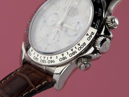 Rolex Daytona 16519 Rose Mother of Pearl Dial Complete Set