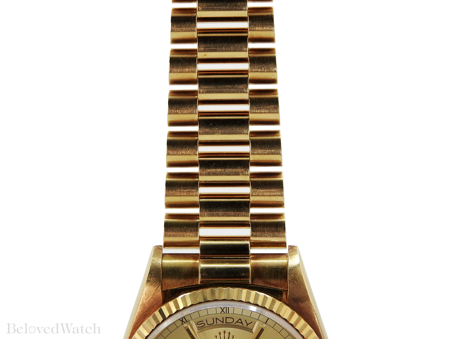 Unpolished Rolex Day-Date 18038 18k Yellow Gold President Bracelet