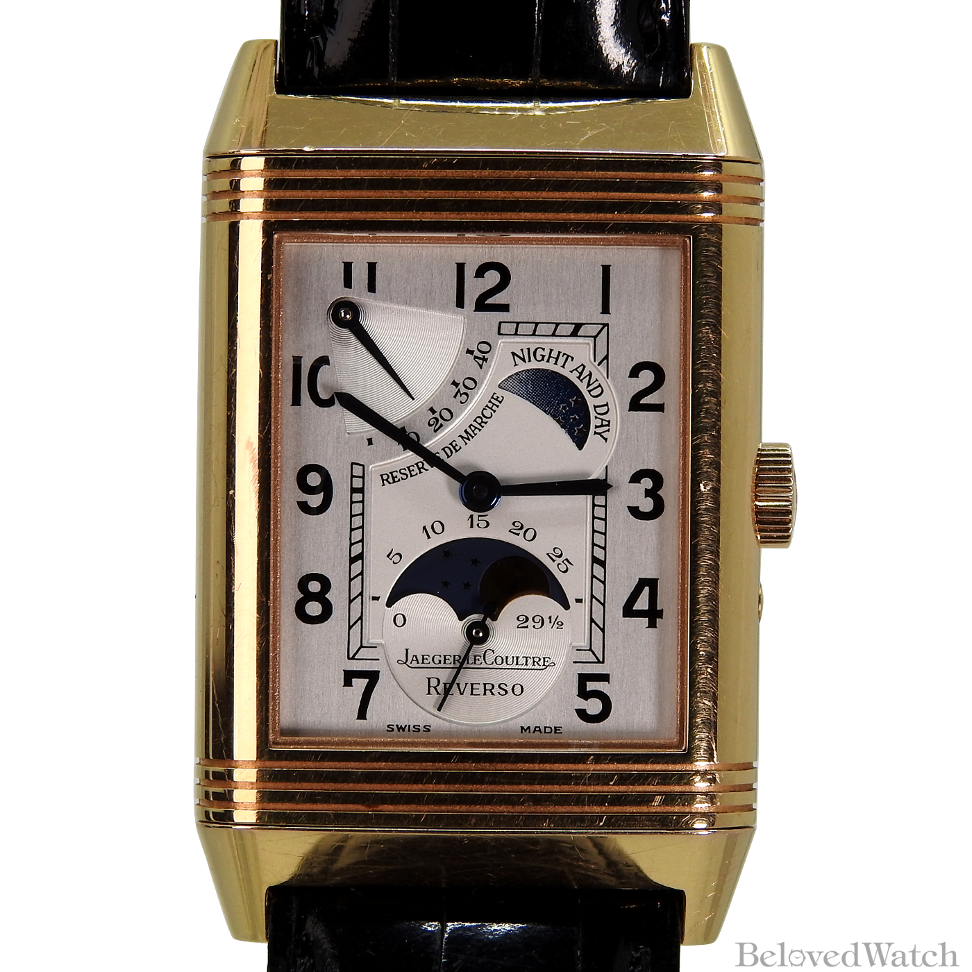 Jaeger LeCoultre Reverso Night Day Moonphase Power Reserve 270.2.63