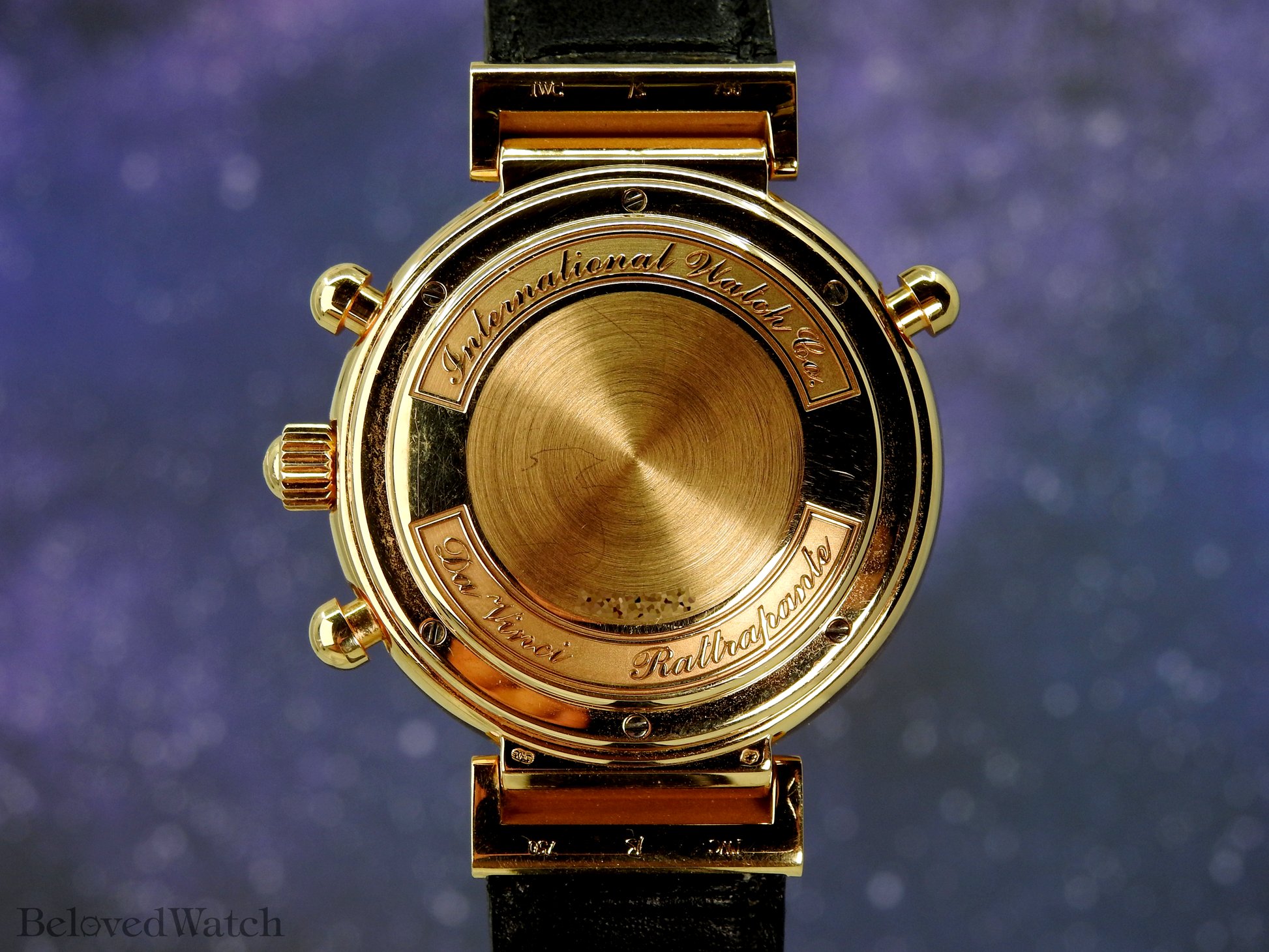IWC 18K Pink Gold Da Vinci Perpetual Calendar Moonphase Chronograph Split Second Rattrapante 3754