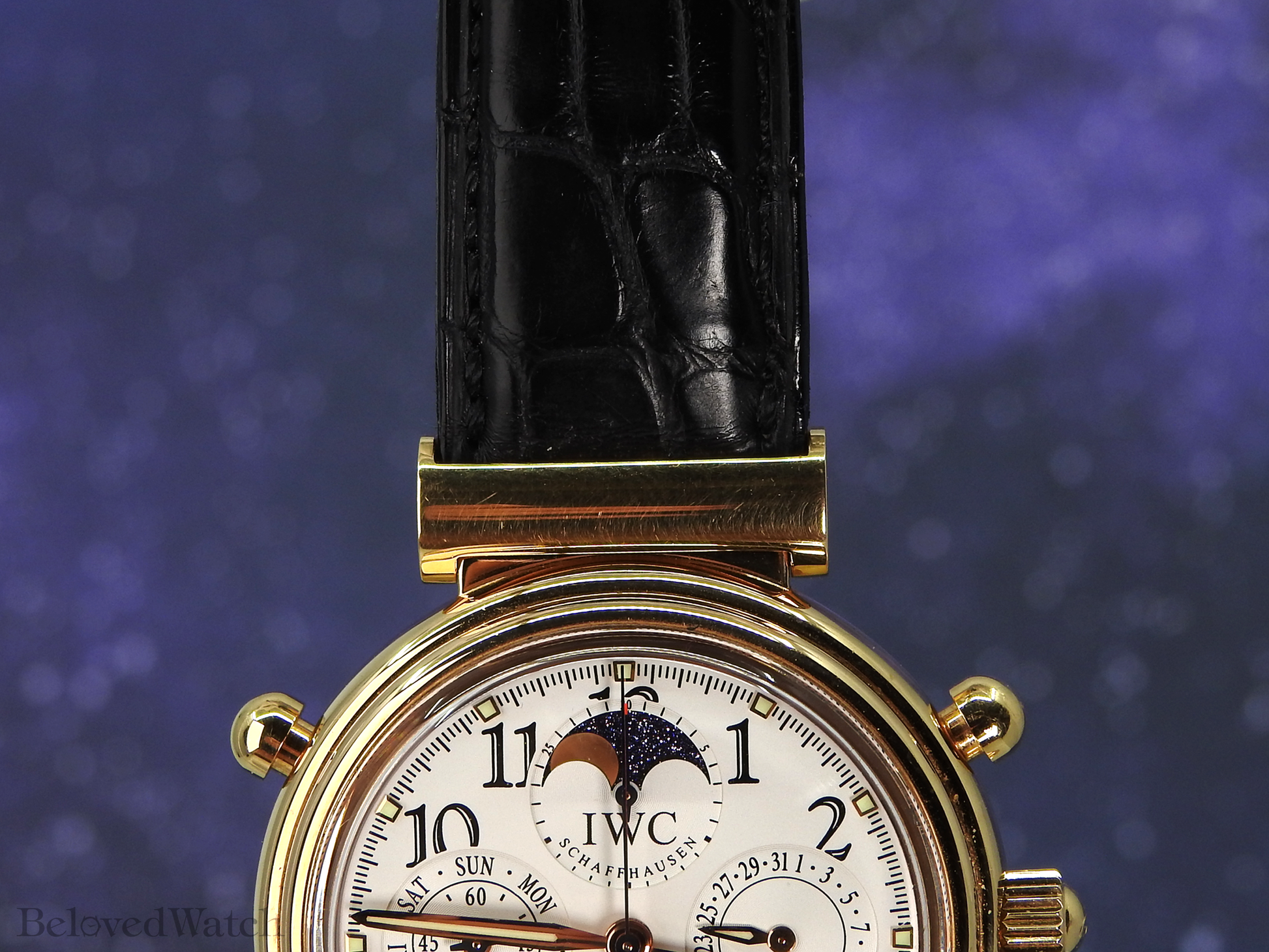 IWC 18K Pink Gold Da Vinci Perpetual Calendar Moonphase Chronograph Split Second Rattrapante 3754