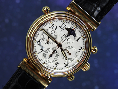 IWC 18K Pink Gold Da Vinci Perpetual Calendar Moonphase Chronograph Split Second Rattrapante 3754