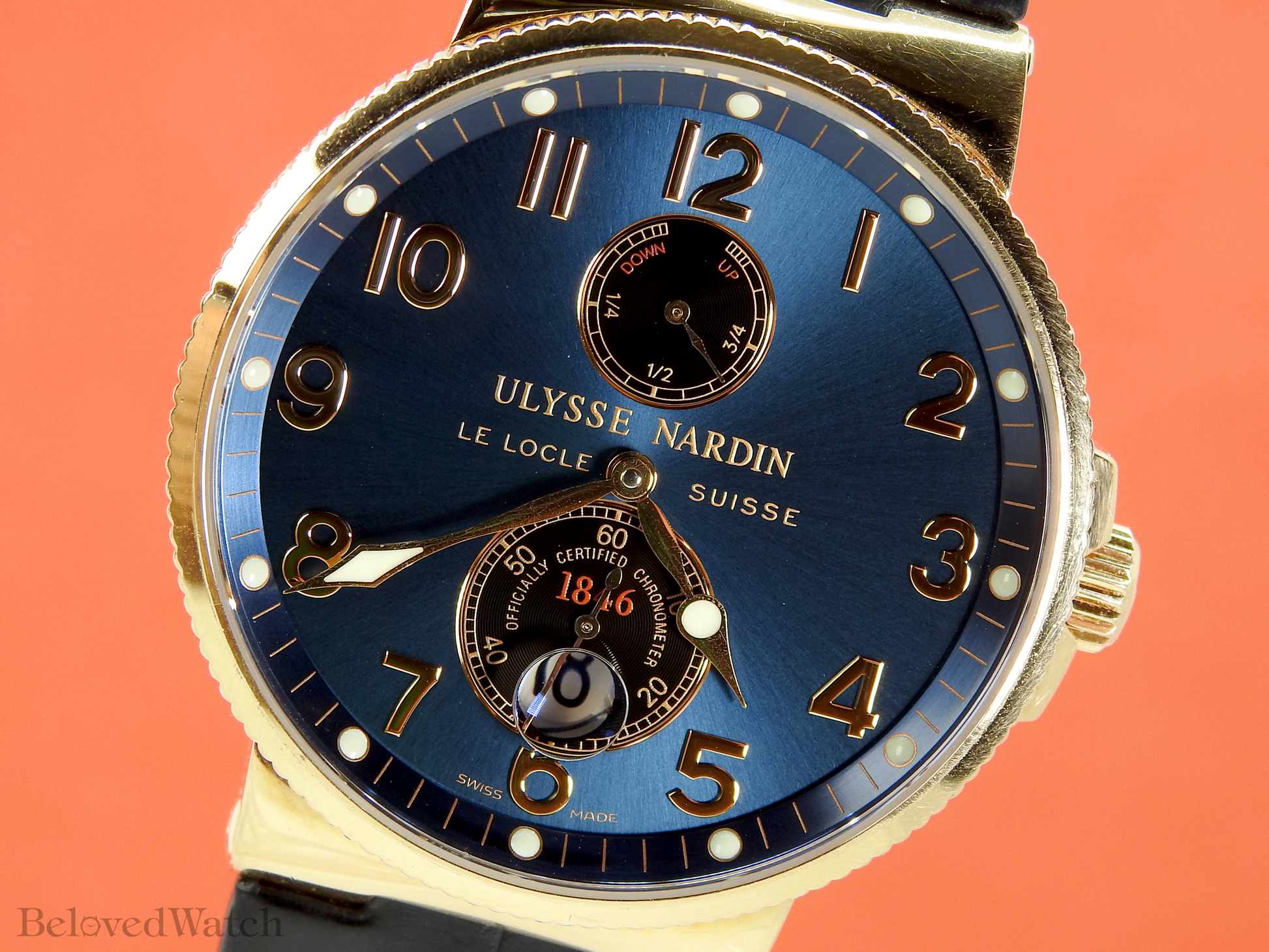 Ulysse Nardin Maxi Marine Chronometer Pink Gold 266-66 623
