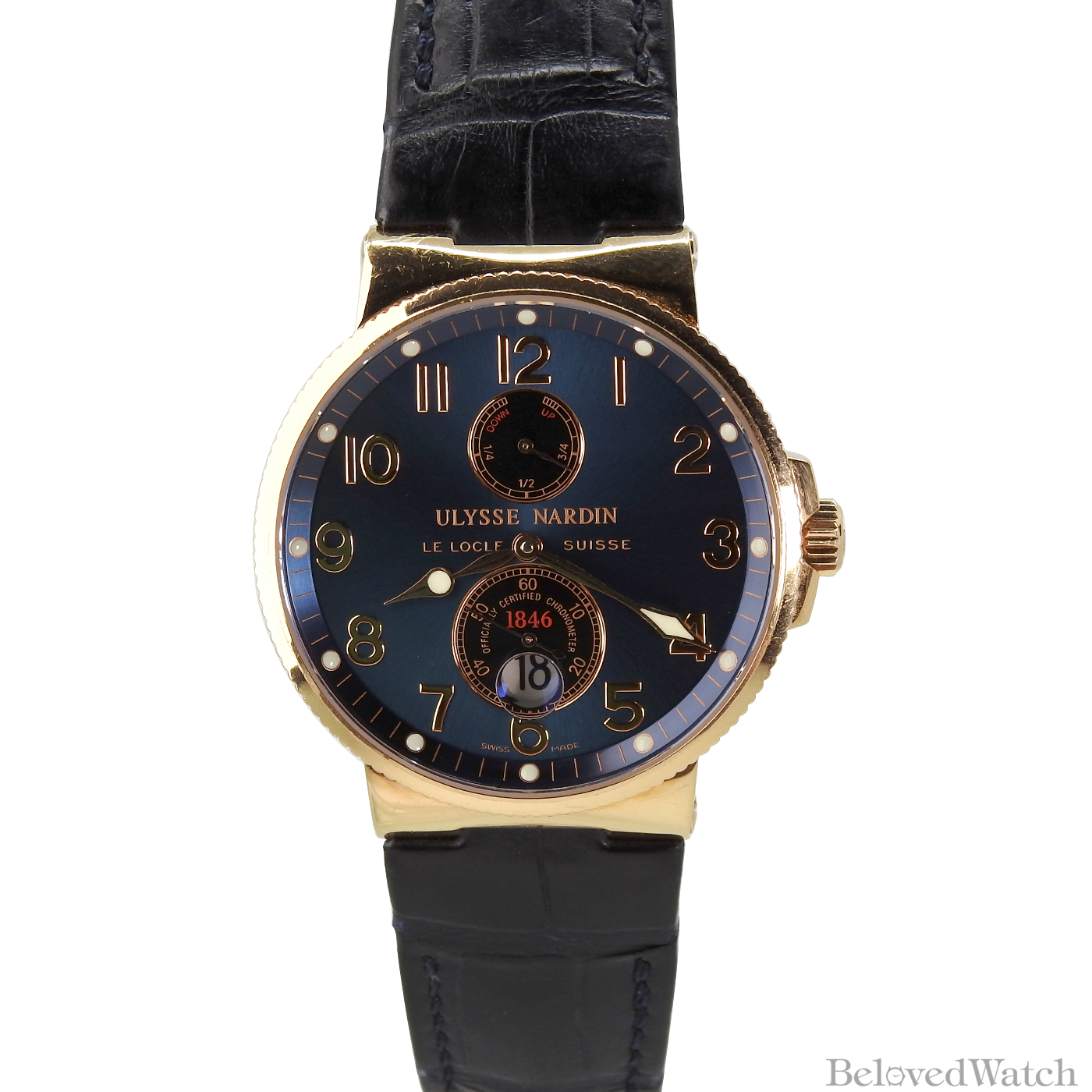 Ulysse Nardin Maxi Marine Chronometer Pink Gold 266-66 623