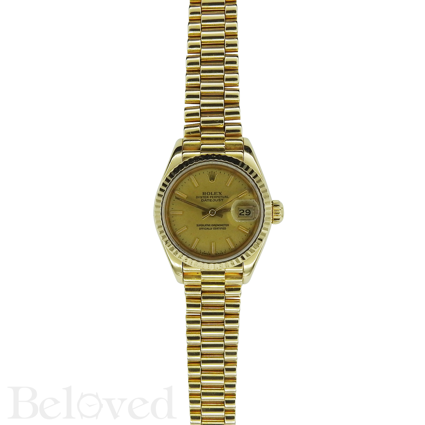 Rolex Datejust President 69178 26MM Champagne Dial Image 2