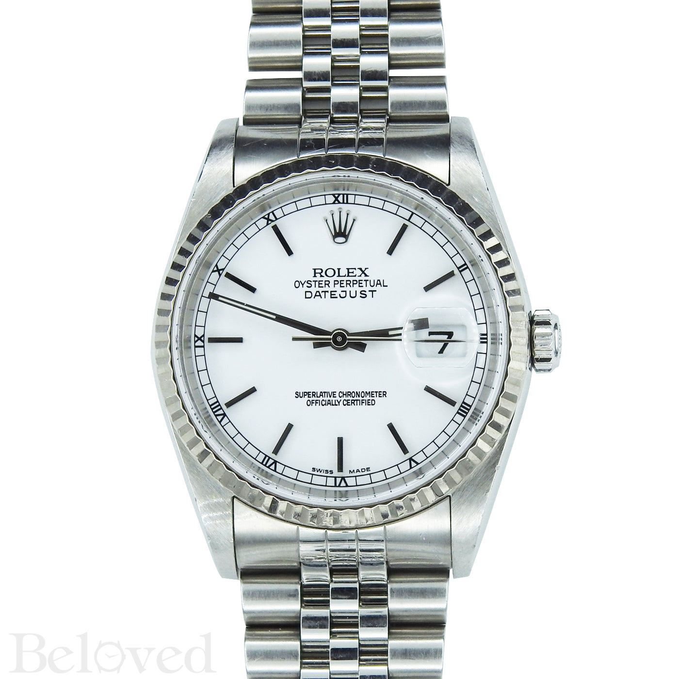 Rolex Datejust 16234 White Dial with Box and Papers Image 1