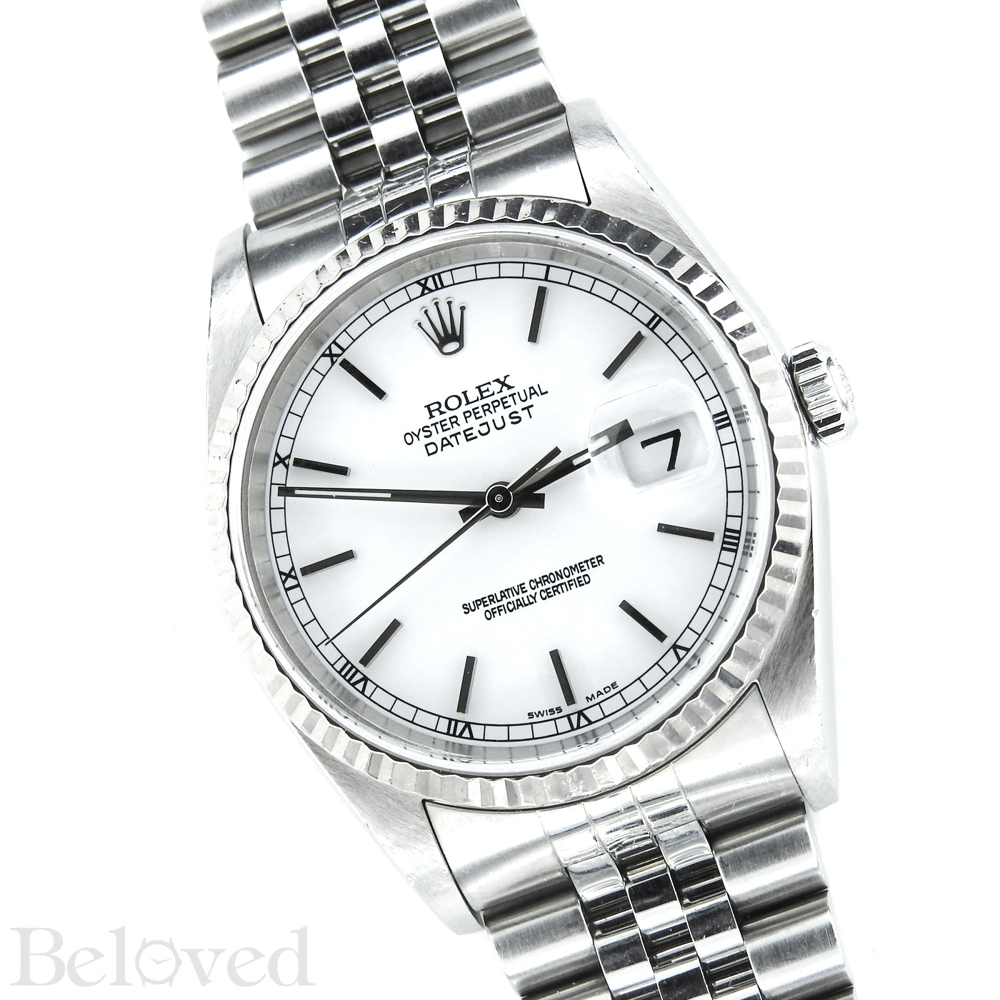 Rolex Datejust 16234 White Dial with Box and Papers Image 3