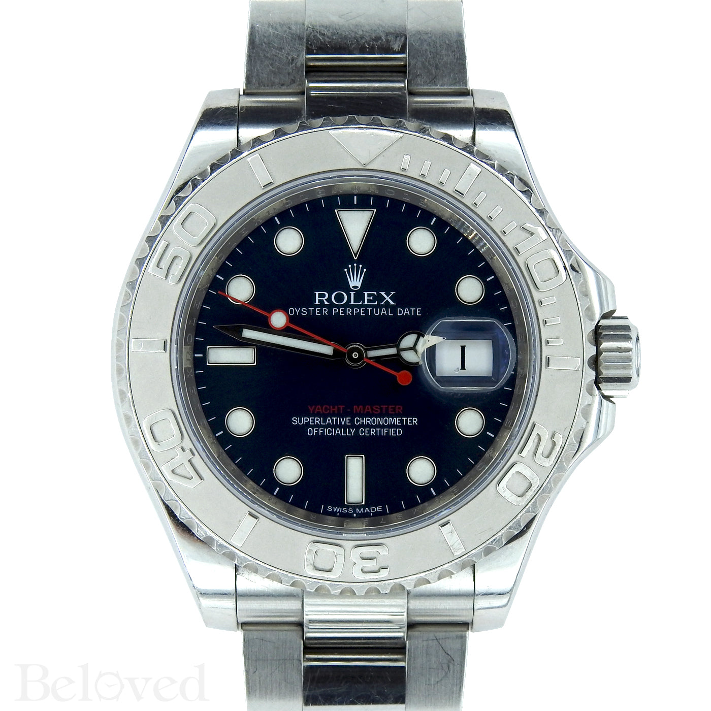 Rolex Yacht-Master 116622 Blue Dial Complete with Warranty Card & Rolex Box Image 1