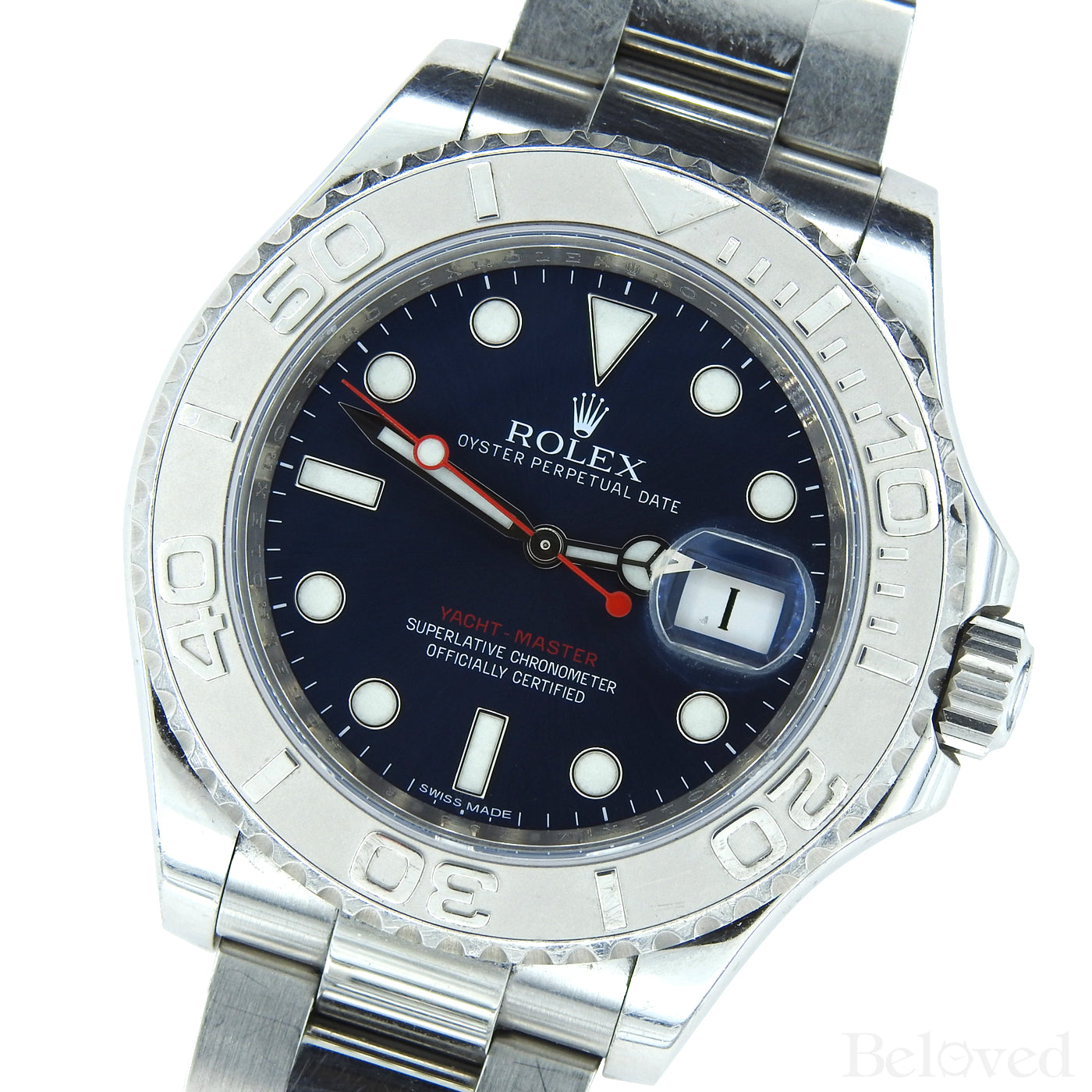 Rolex Yacht-Master 116622 Blue Dial Complete with Warranty Card & Rolex Box Image 4
