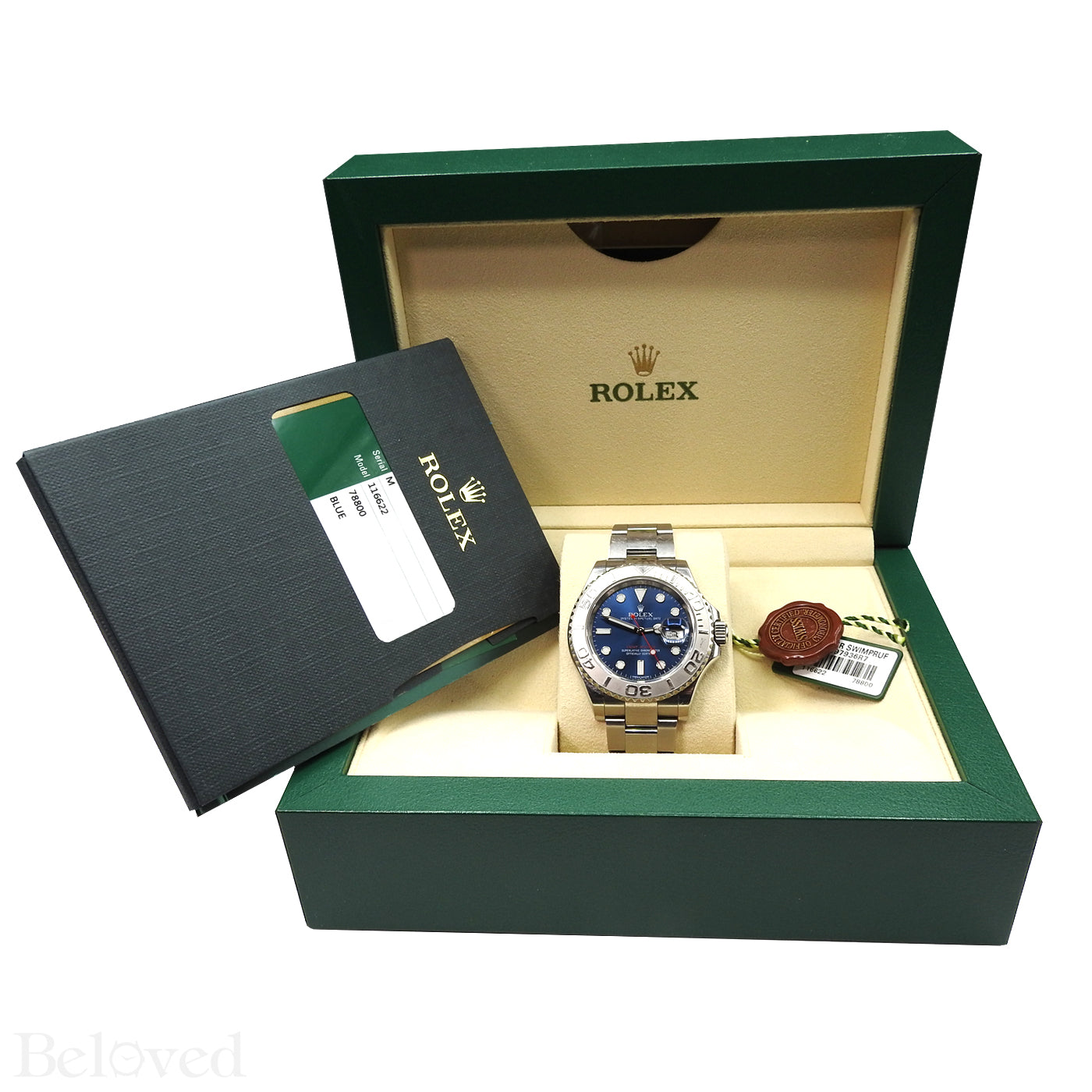 Rolex Yacht-Master 116622 Blue Dial Complete with Warranty Card & Rolex Box Image 8