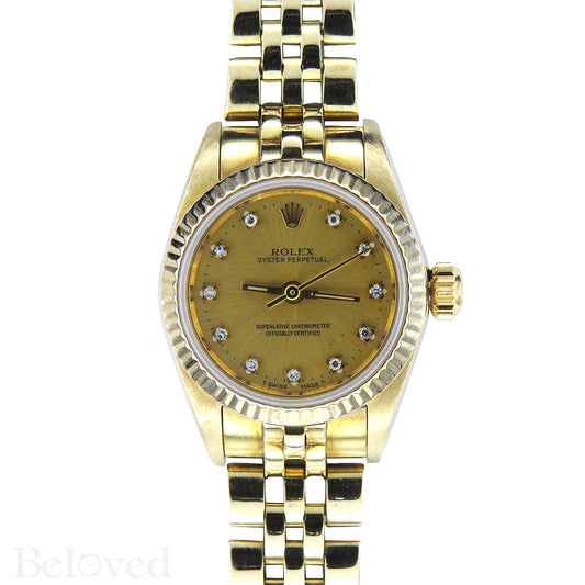 Rolex Datejust 67917 Factory Diamond Dial Image 1